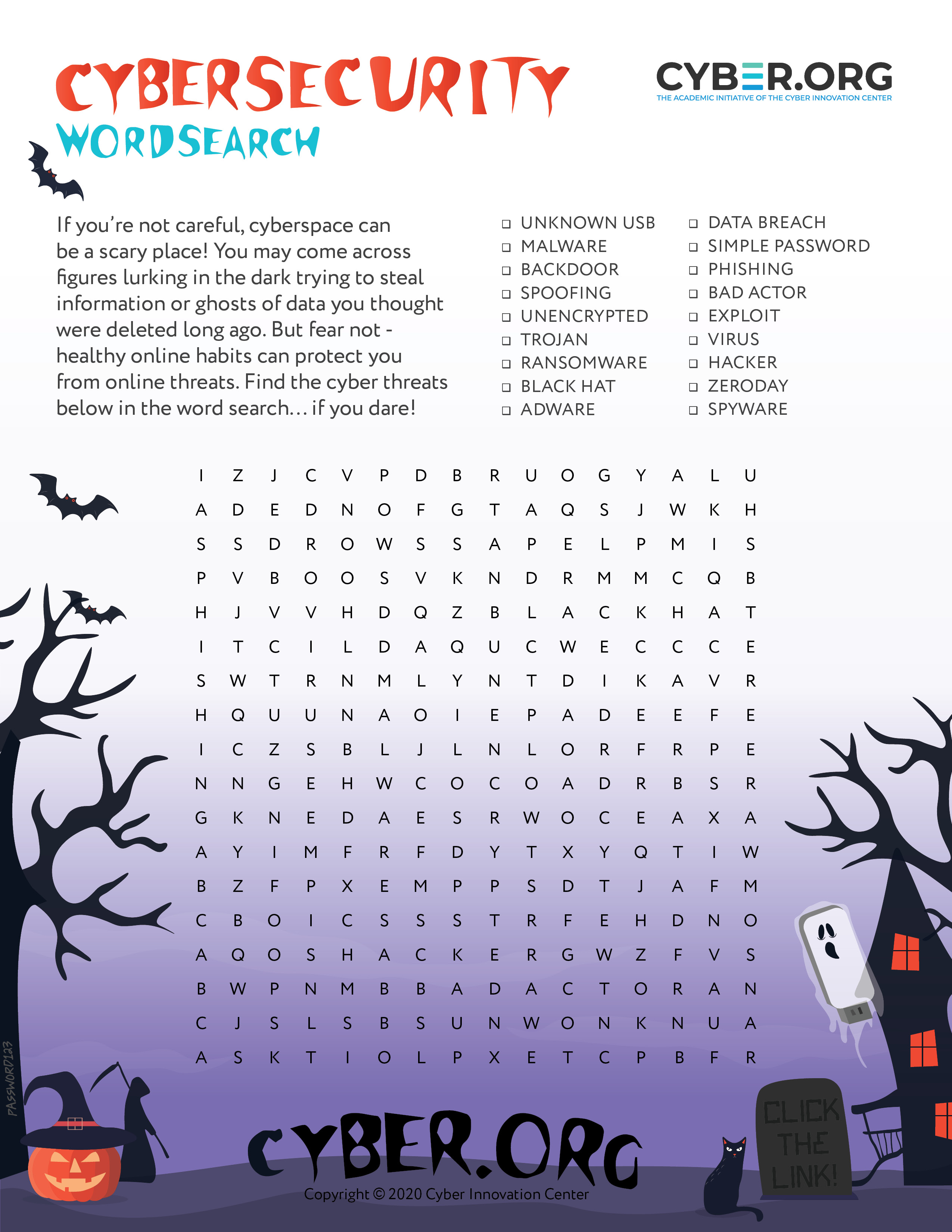 Halloween Wordsearch