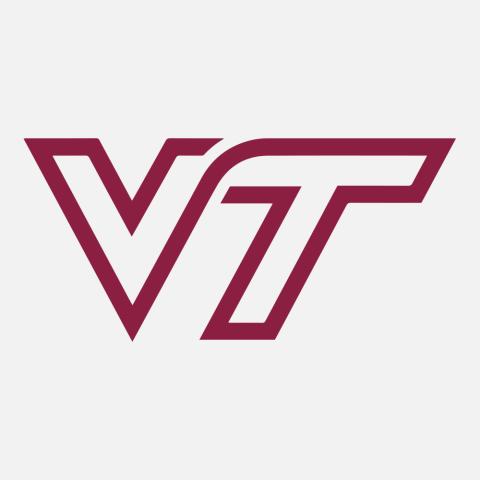virginia tech logo with gray background