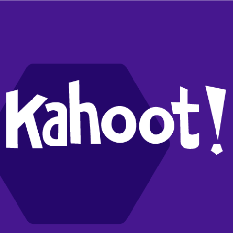 Kahoot logo on a purple background